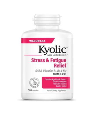 Aged Garlic Extract Formula 101, Stress and Fatigue Relief, 300 capsules.