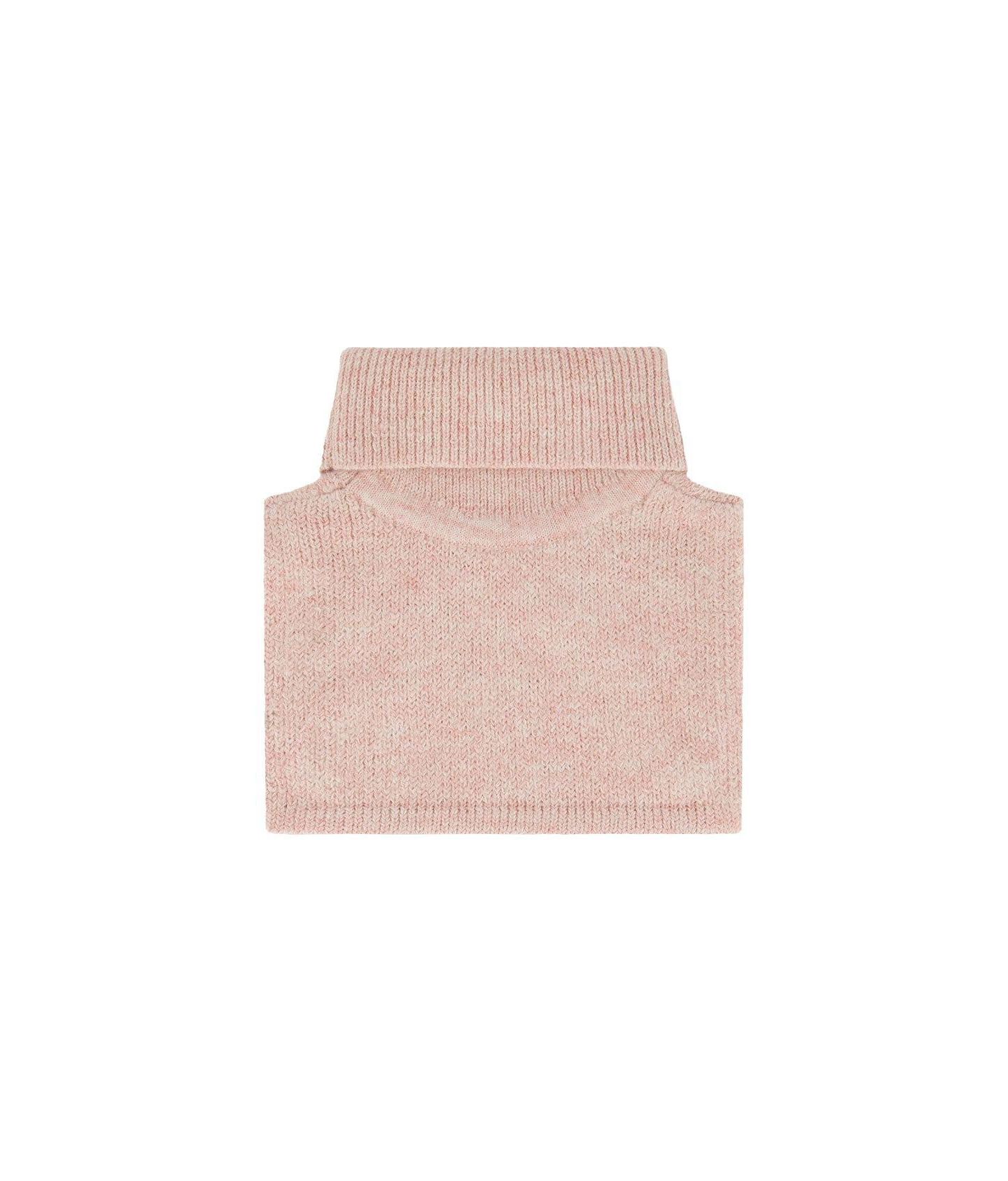 Deux par Deux Little and Big Girl 5-14Y Knit Turtle Neckwarmer, цвет: Бледный пыльный розовый — фото 3