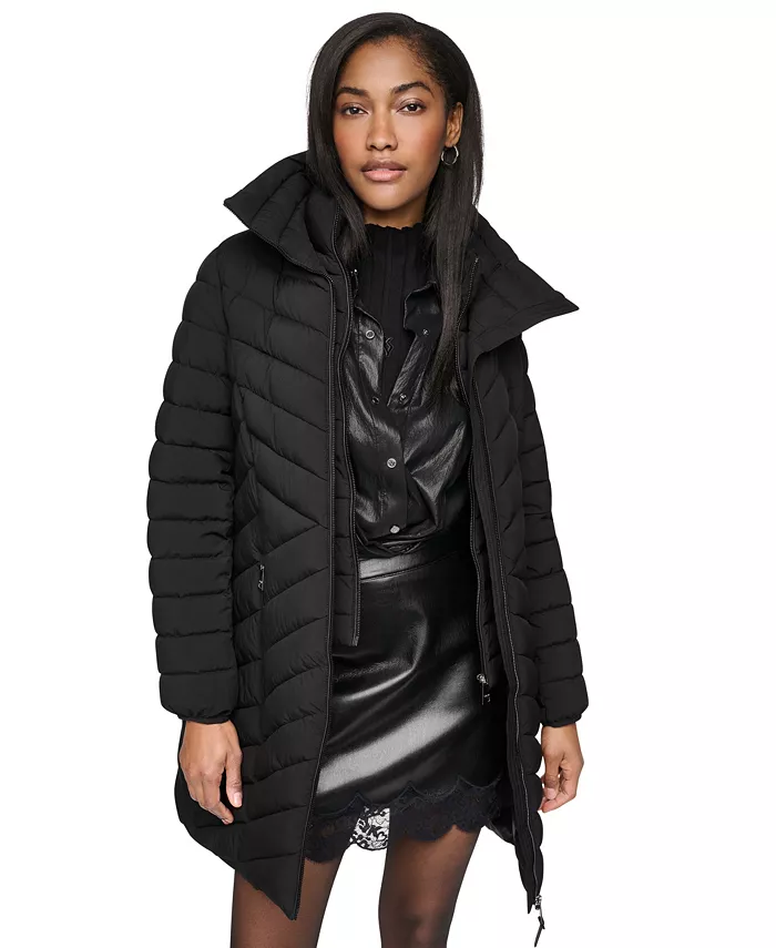 Women's Bibbed Packable Puffer Coat - thumbnail 10