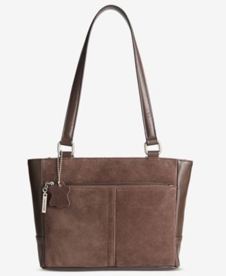 Nappa Suede Combo Tulip Tote