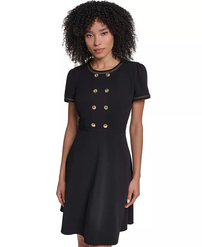 Women's Center Back Zipper Short Dress - thumbnail 3