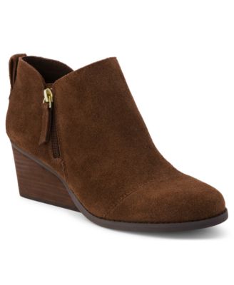 Women's Goldie Zipper Wedge Booties