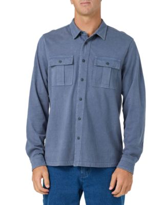 Men's Button-Up Knit Shirt