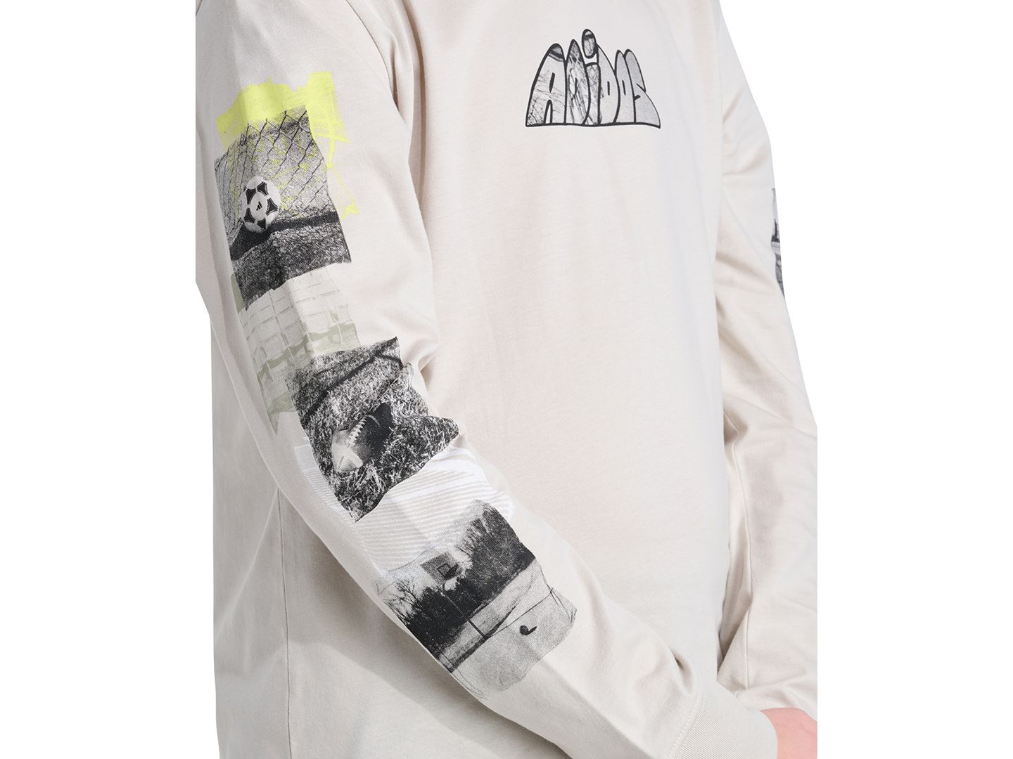 Футболка adidas Long-Sleeve Hooded Photoreal Sport T-Shirt для мальчиков, цвет: Wonder Alumina — фото 4