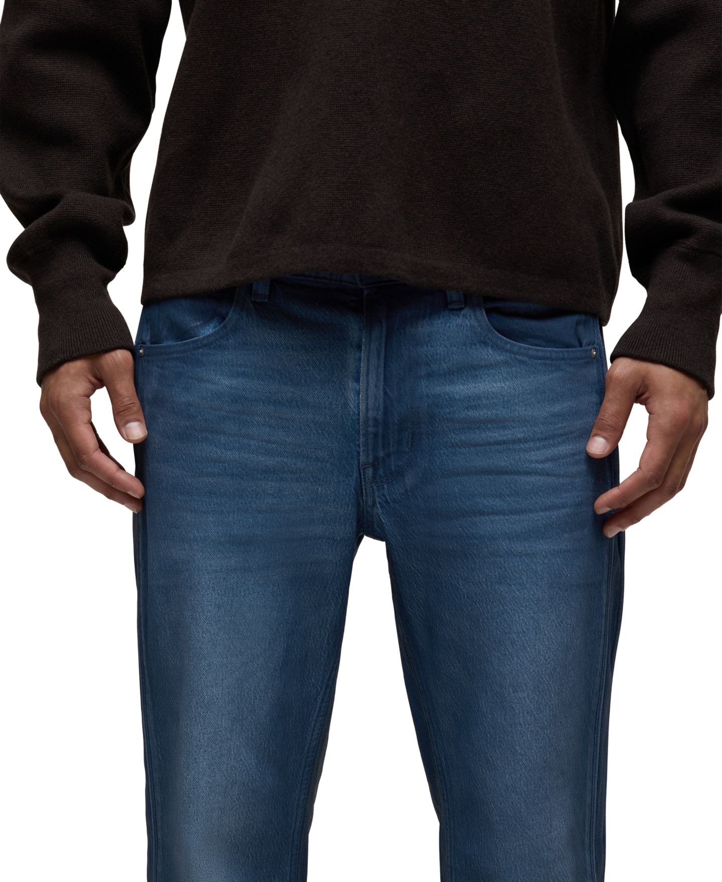 Мужские джинсы Hudson Jeans Walker Track Zip-Fly Bootcut, цвет: Тёмно-синий — фото 2
