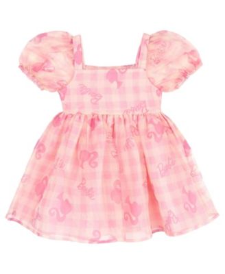 Girls' Short Sleeve Flare Dress