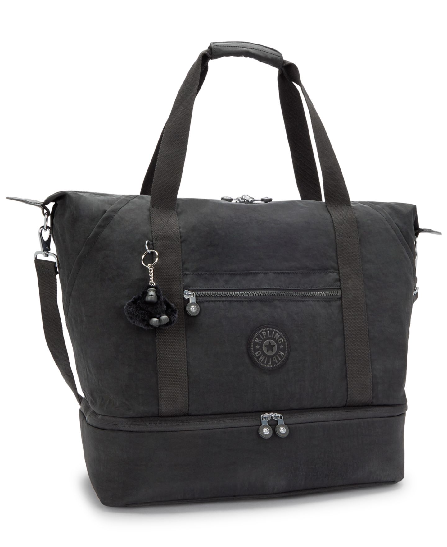 Женская сумка Kipling Art Medium Weekender, цвет: Чёрный — фото 6