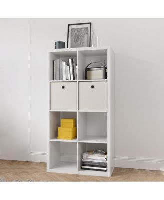 Smart 8-Cube Open Back Freestanding Storage Bookcase