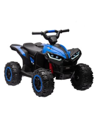 Kids ATV, 12V Ride On Toy ATV, Battery Powered 4 Wheeler Quad Car, Electric ATV with Remote Control, Music, Horn, Monitor Display