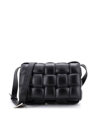 Cassette Crossbody Bag Padded Maxi Intrecciato Leather