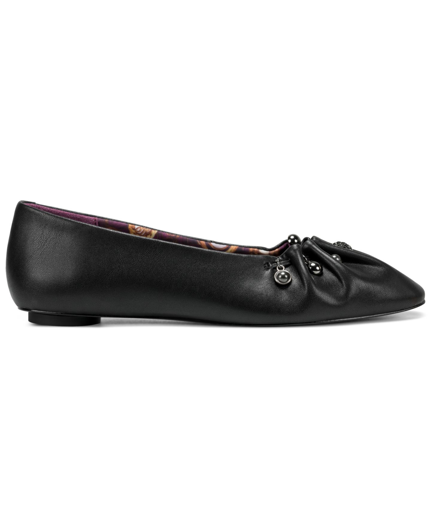 Женские балетки KARL LAGERFELD PARIS Alissara Slip-On Ballet Flats, цвет: Чёрный — фото 2