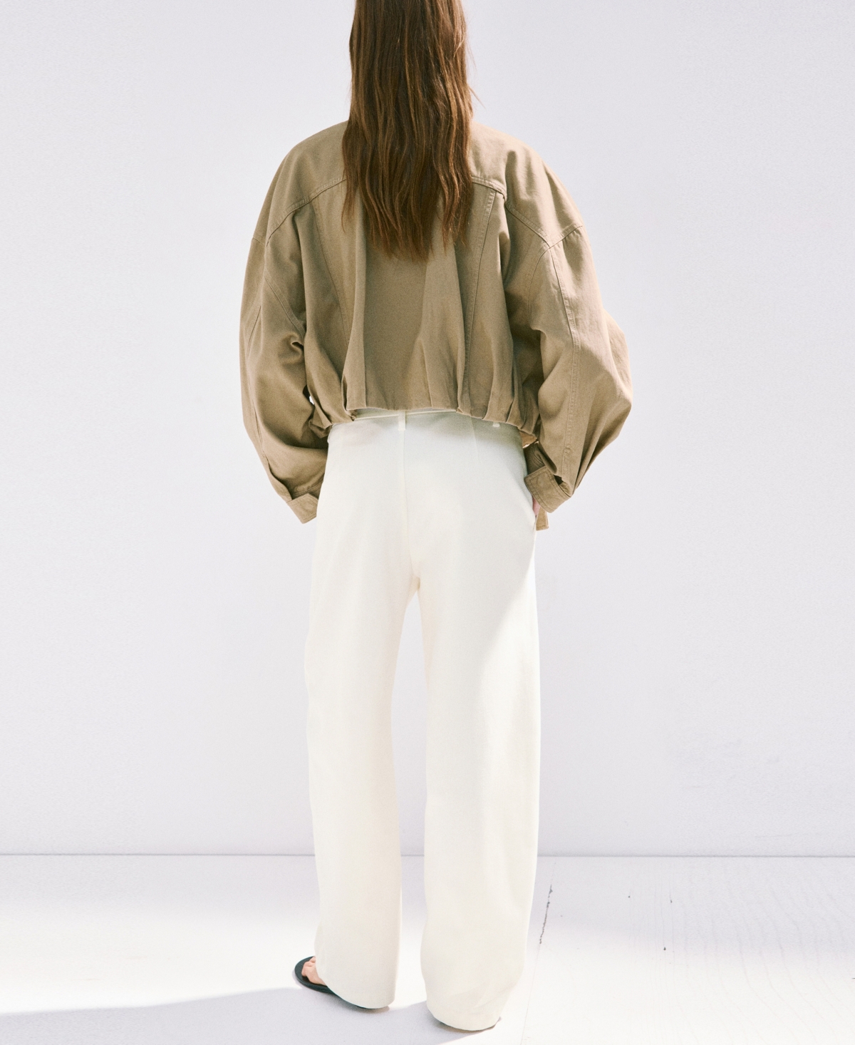 Mango Women's Asymmetrical Cotton Pants