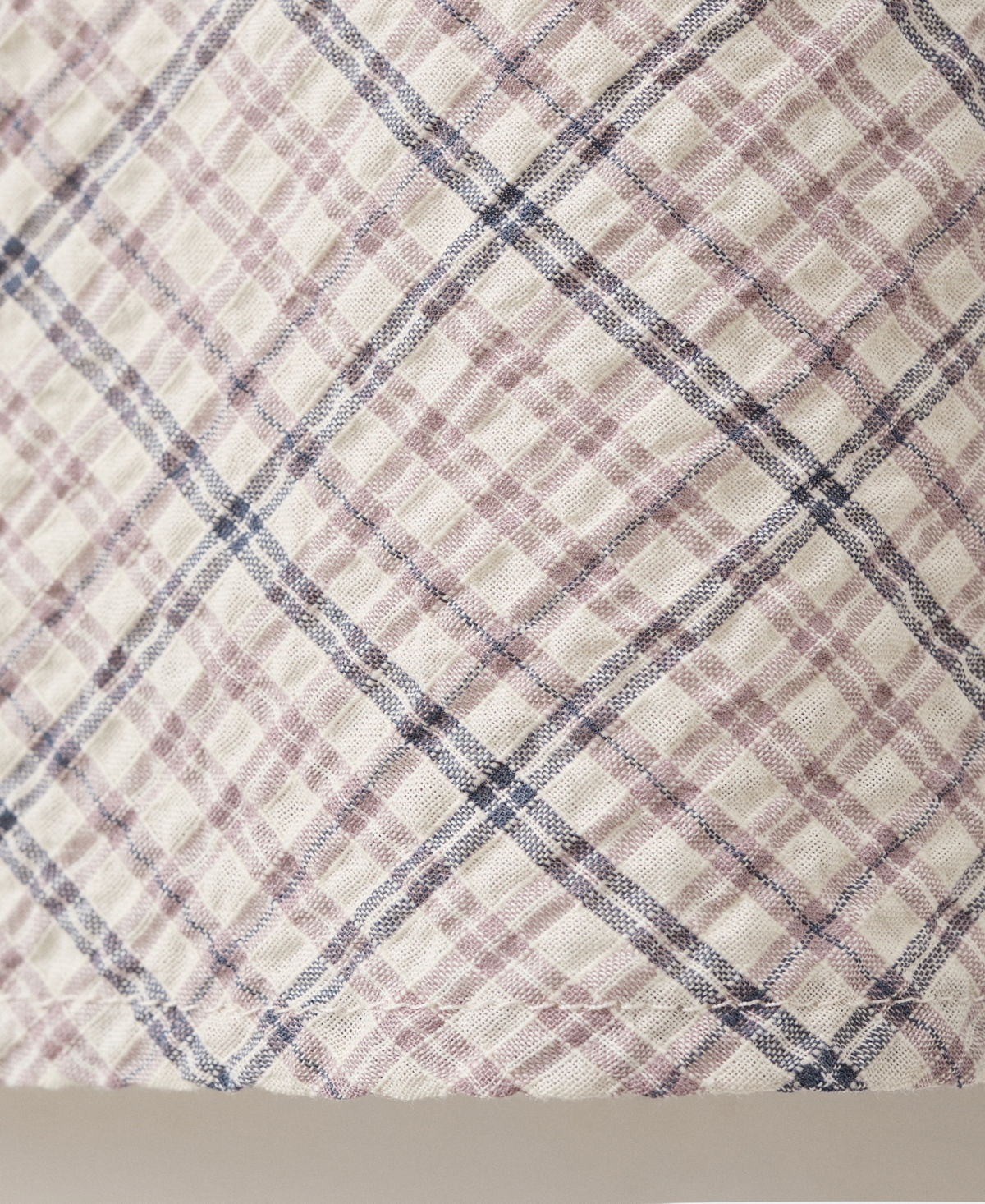 Mango Women's Back Detail Checkered Dress