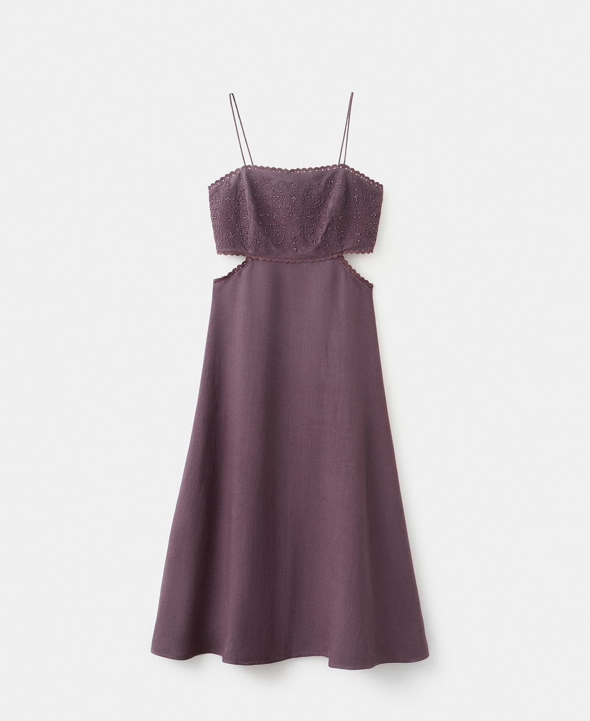 Mango Women's Cutout Embroidered Beaded Dress view 2 — MAYCSS fashion products