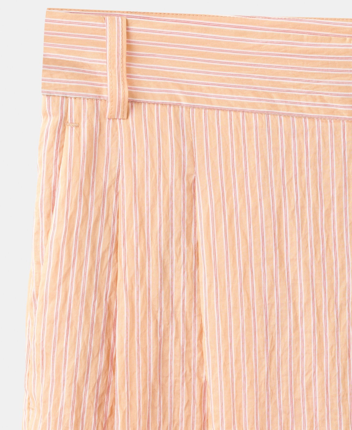 Женские брюки Mango Striped Lyocell, цвет: Оранжевый — фото 3