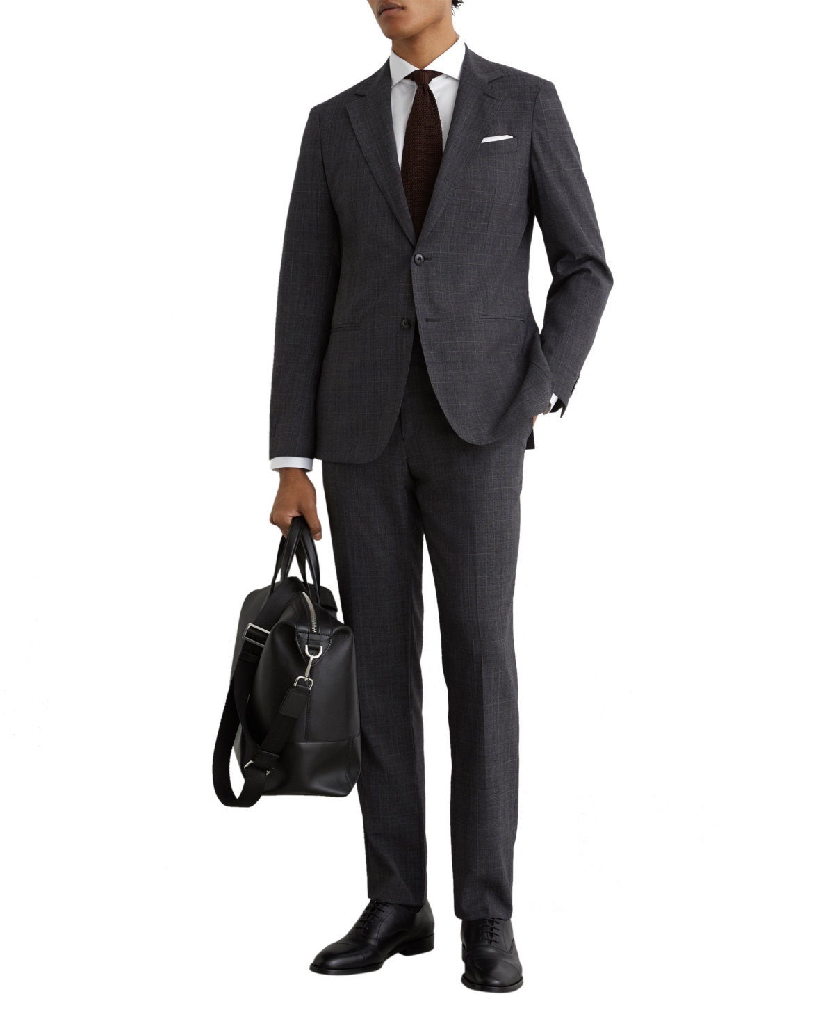 Reiss Men's Storm Slim Cotton-Twill Two-Fold Slim-Fit Dress Shirt