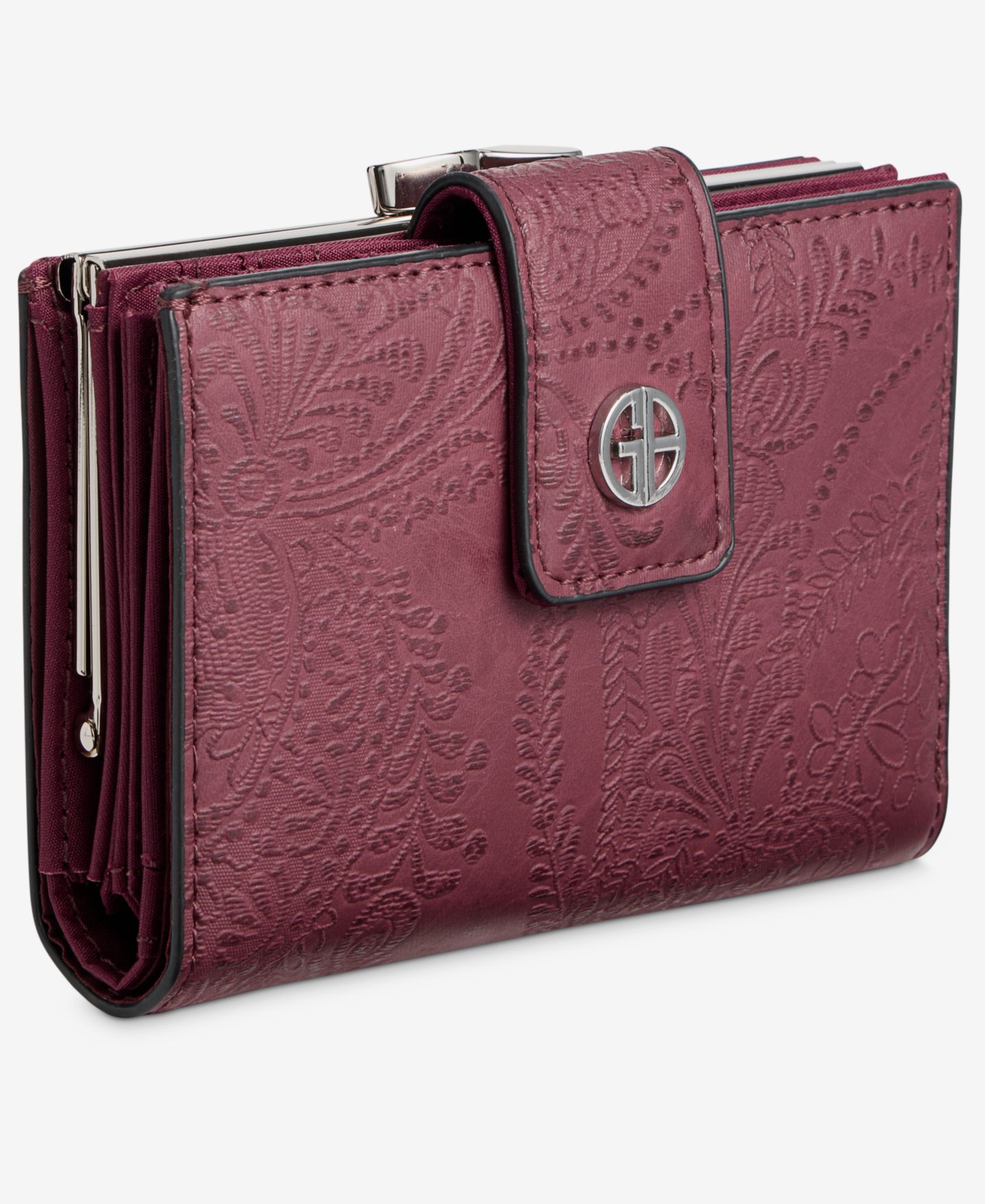 Женский кошелёк Giani Bernini Paisley Framed Wallet, цвет: Костяной — фото 6