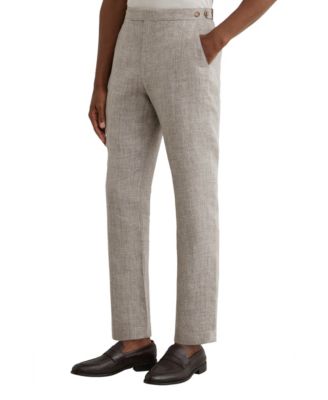 Men's Amore Linen Tailored-Fit Suit Pants