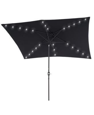 Enhance Your Outdoor Oasis with 10x6.5Feet LED Rectangular Patio Umbrella - Stylish, Durable, and Sun-Protective