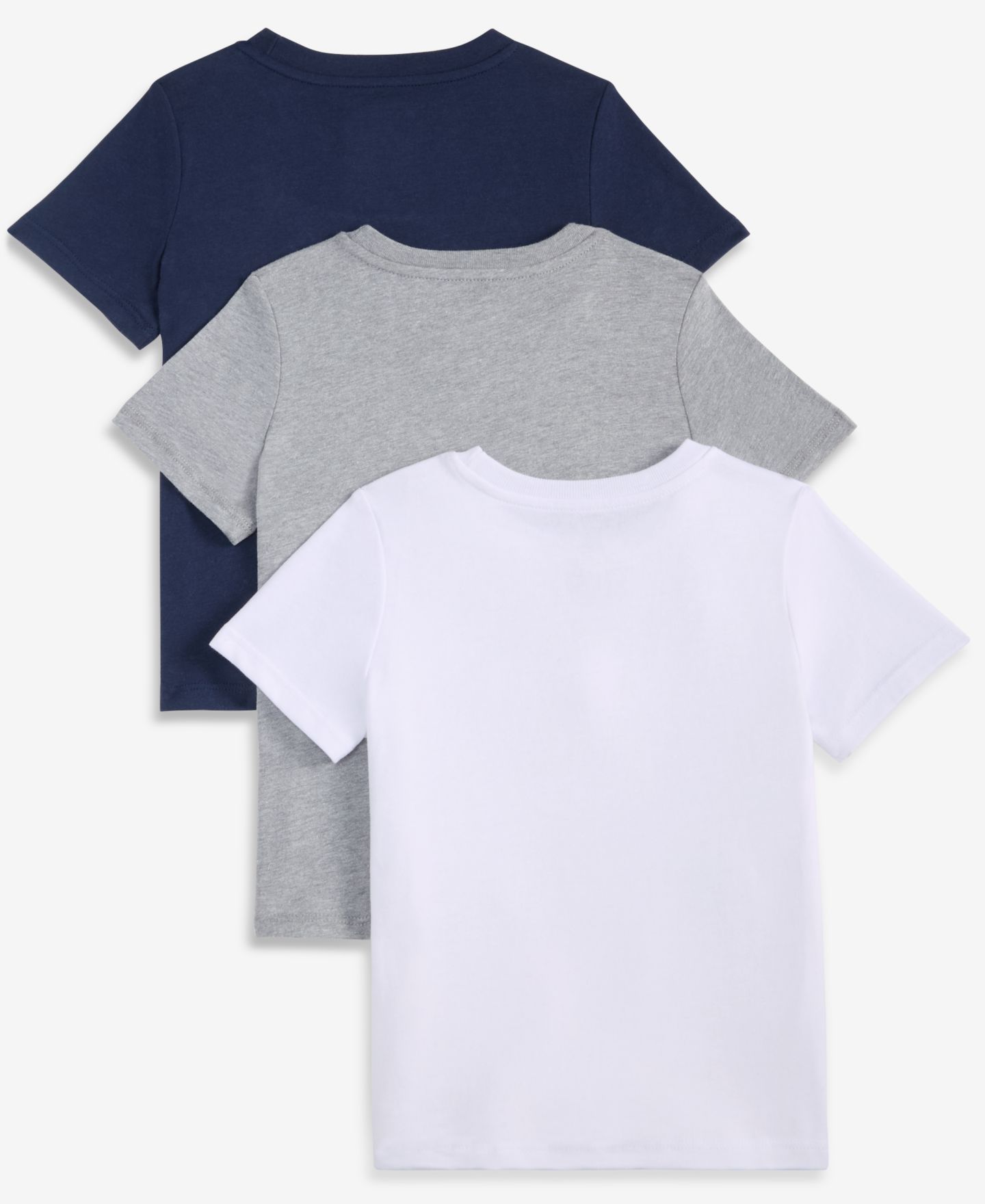 Футболки Epic Threads Short-Sleeve Solid T-Shirts, 2+1 Free Bonus Pack для мальчиков, цвет: Белый / Серый — фото 2