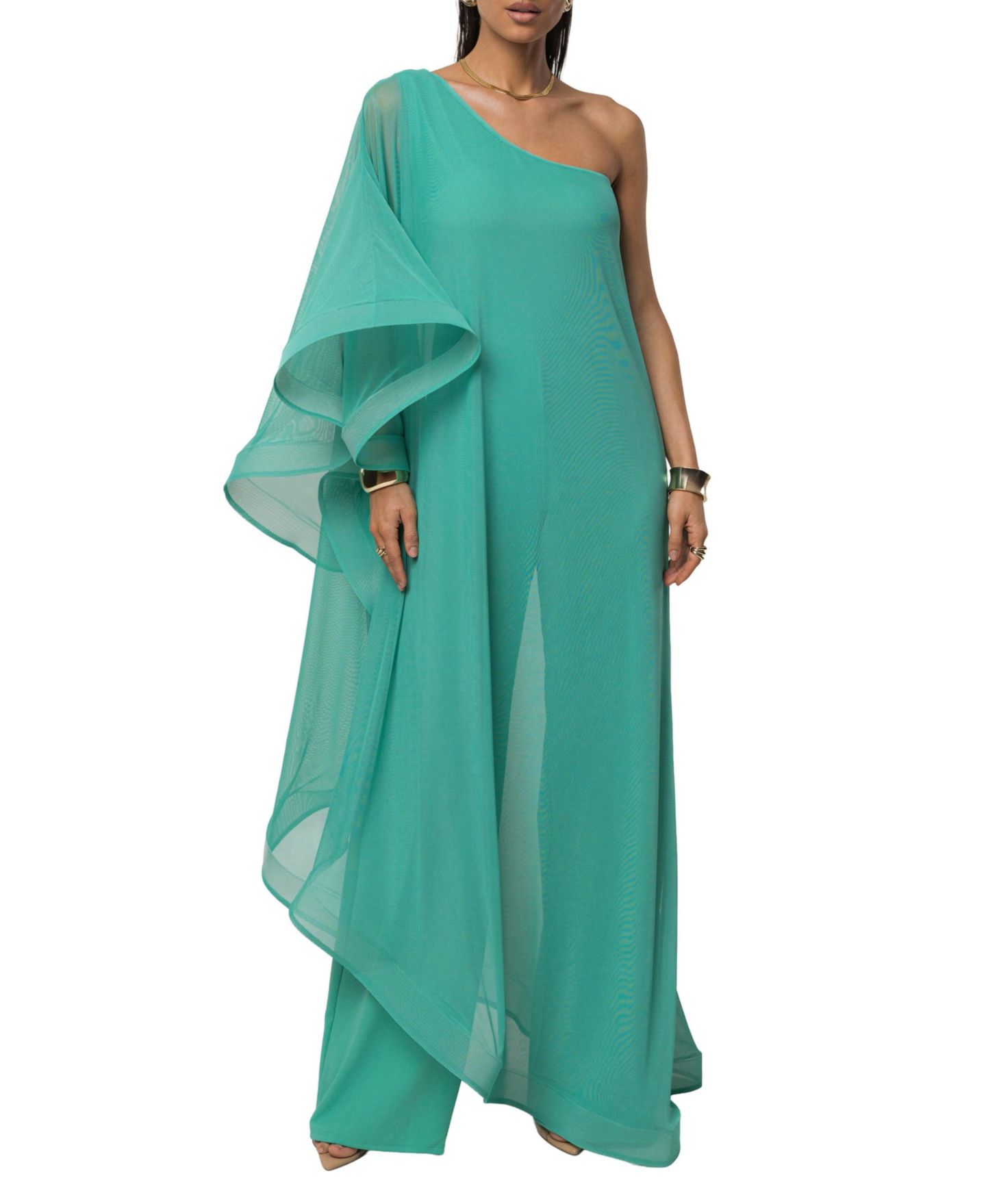 Женский комбинезон JLUXLABEL New Waves Jumpsuit, цвет: Зелёный — фото 1