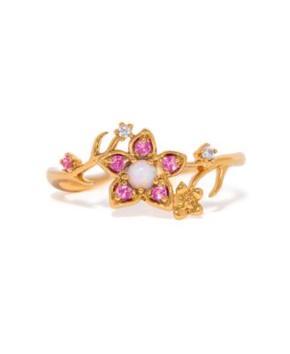 Crystal Disney Princess Mulan Flower Ring