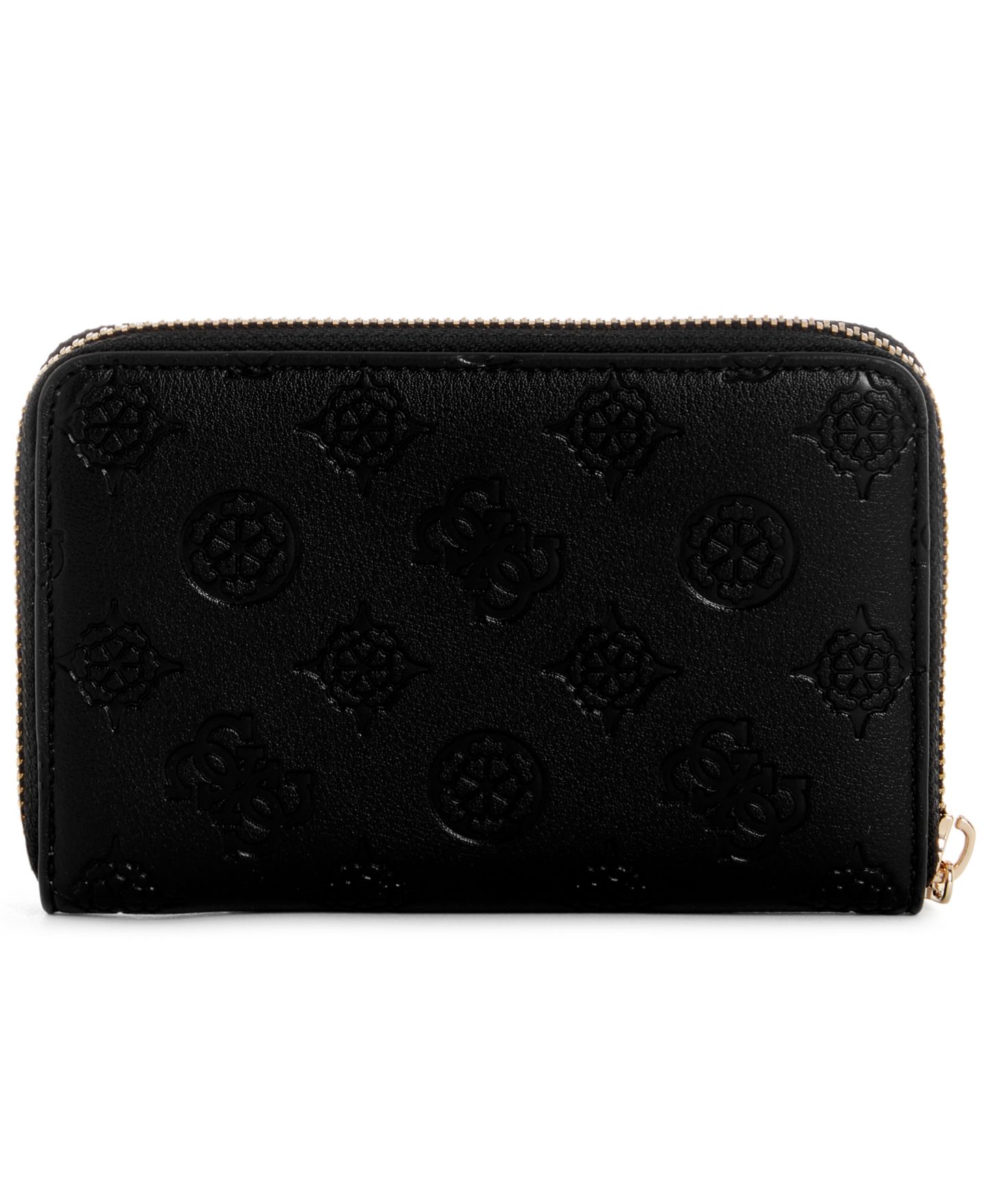 Женский кошелёк GUESS Carmella Mini Zip Around Wallet, цвет: Чёрный — фото 2