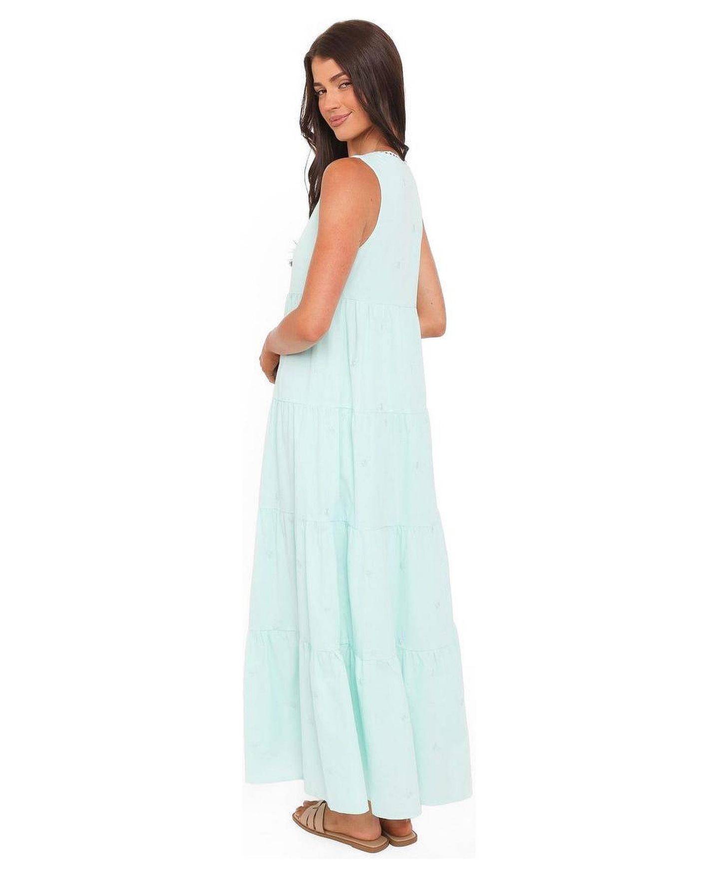 Женское платье Petal and Pup Finesse Maxi, цвет: Нефритовый — фото 3