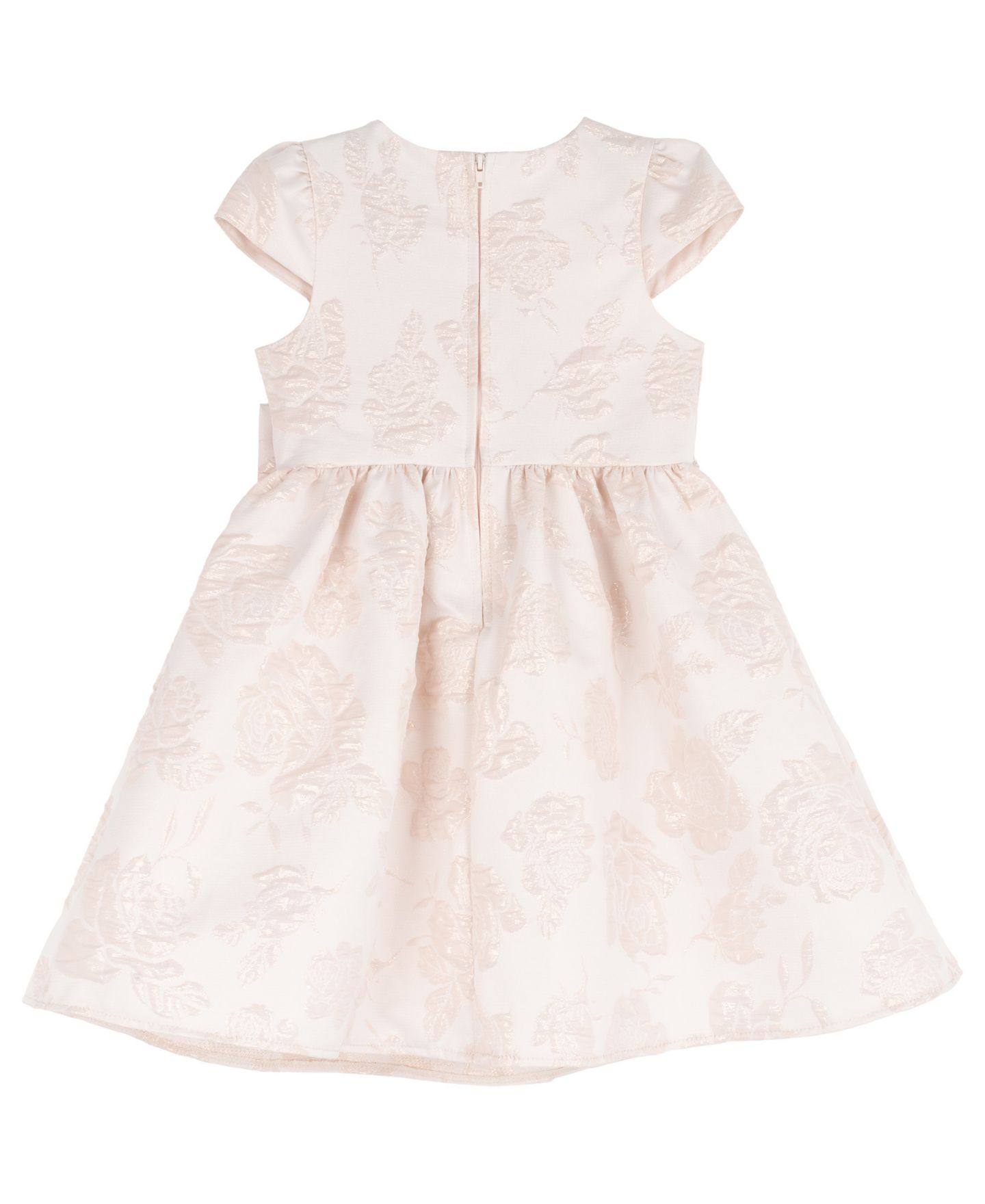 Платье Rare Editions Brocade Cap Sleeve Beaded Trim Dress для девочек, цвет: Серо-коричневый — фото 5