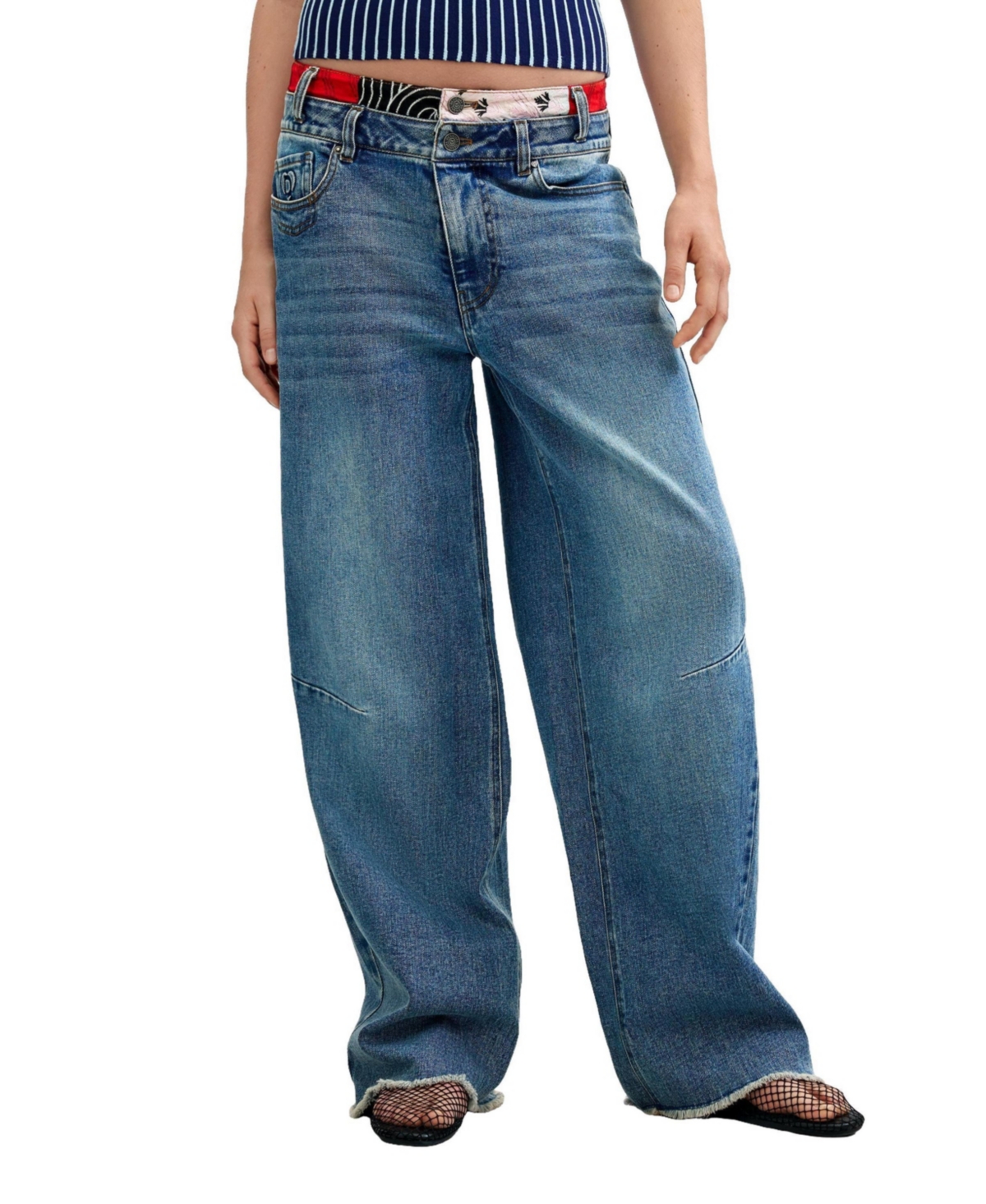 Desigual Women's Jeans pants 100% cotton