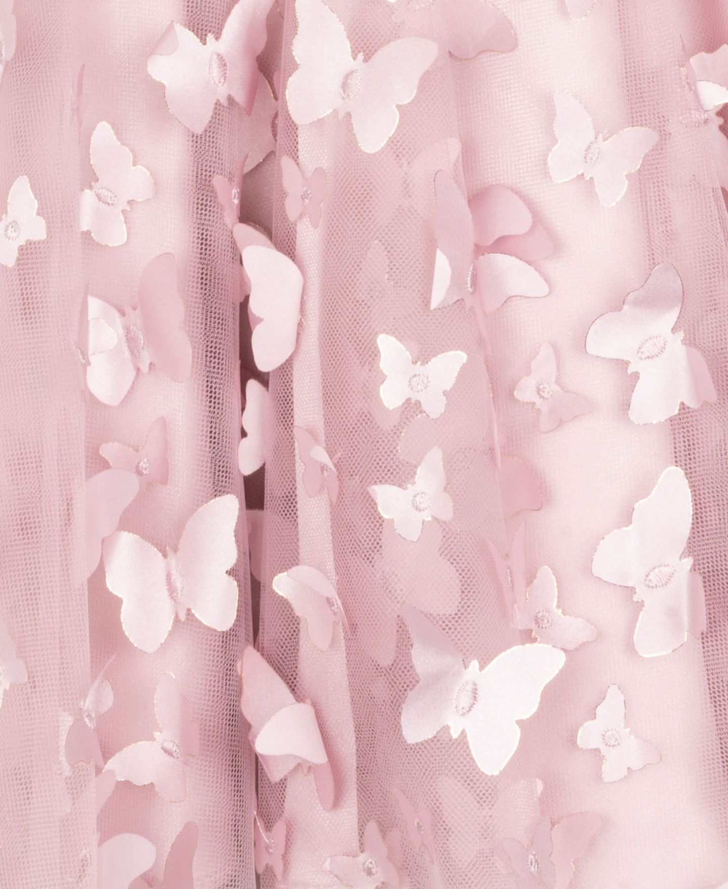 Платье Rare Editions 3D Butterfly Mesh Skirt Dress для девочек, цвет: Розовато-лиловый — фото 7