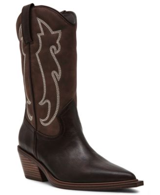 Women's Given Contrast Stitch Cowboy Boots