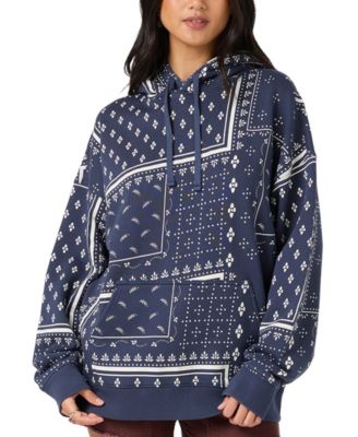 Women's Oversized Printed Hooded Sweatshirt