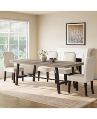 78.7" Industrial Kitchen Dining Table for 6-8 People Dinner, Kitchen, Dining Room, (Only Table)