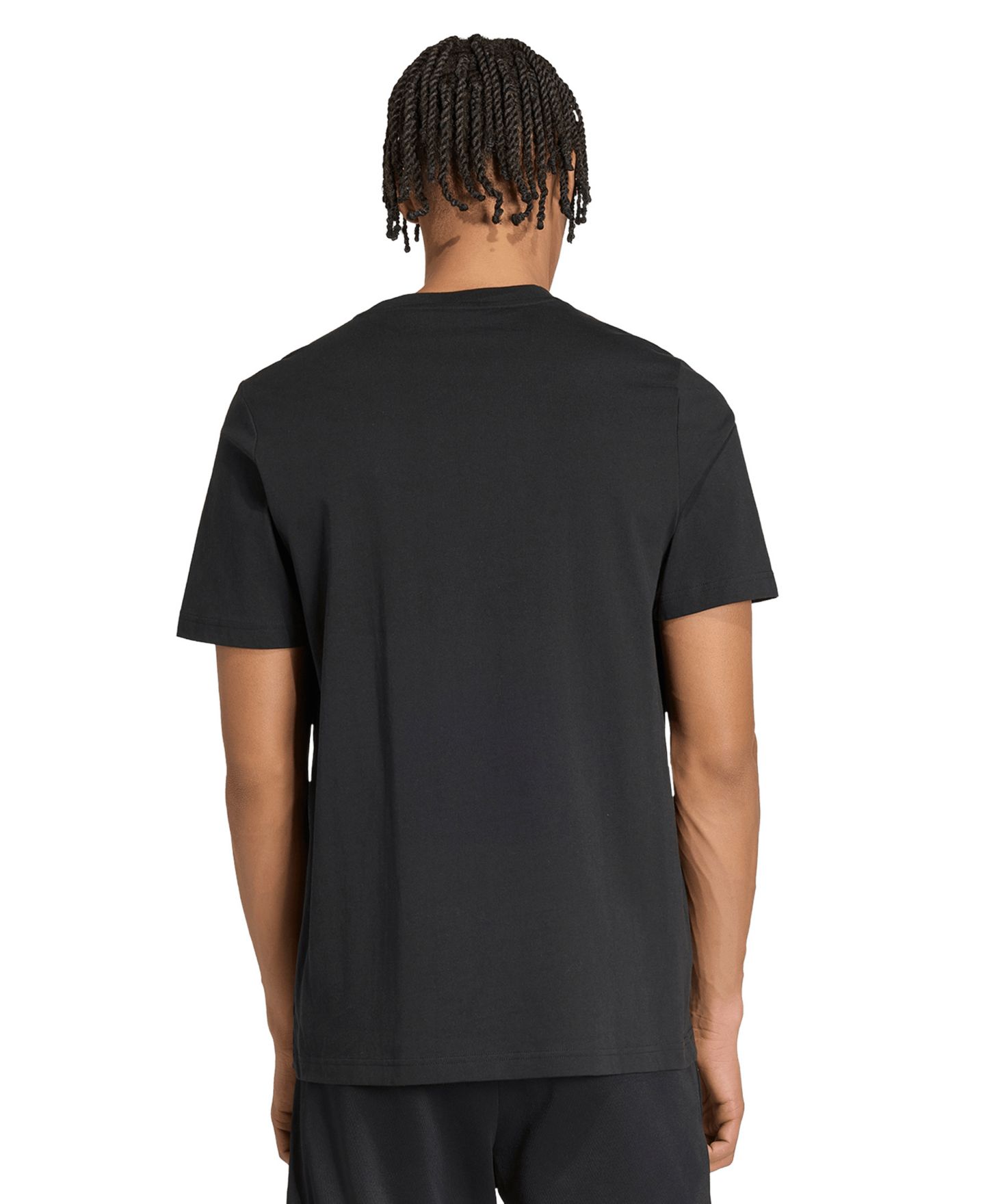 Мужская футболка adidas Football Slogan Graphic Crewneck, цвет: Чёрный — фото 3