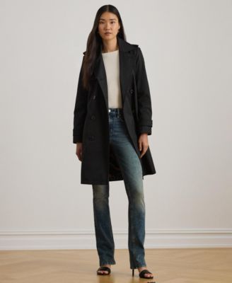 Women's Double-Breasted Belted Trench Coat