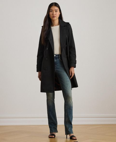 Женские куртки Lauren Ralph Lauren Women's Double-Breasted Belted Trench Coat