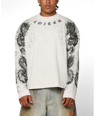Men's Dragon Tattoo Long Sleeve T-Shirt