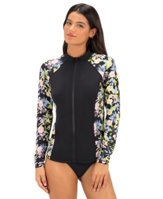 Women's Zipper Closure Long-Sleeve Rashguard