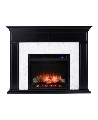 Tolington Color Changing Marble Tiled Fireplace