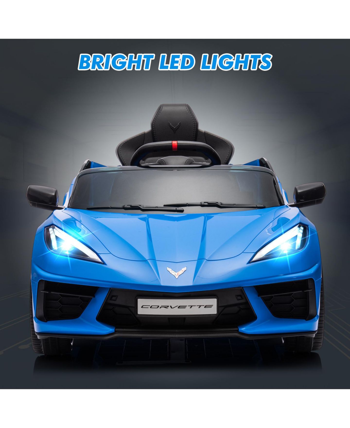 Детская игрушка homfan Sporty Car 12V Electric Remote Control Ride-On Car, 66 lbs Capacity, Ages 3+, цвет: Тёмный синий — фото 6