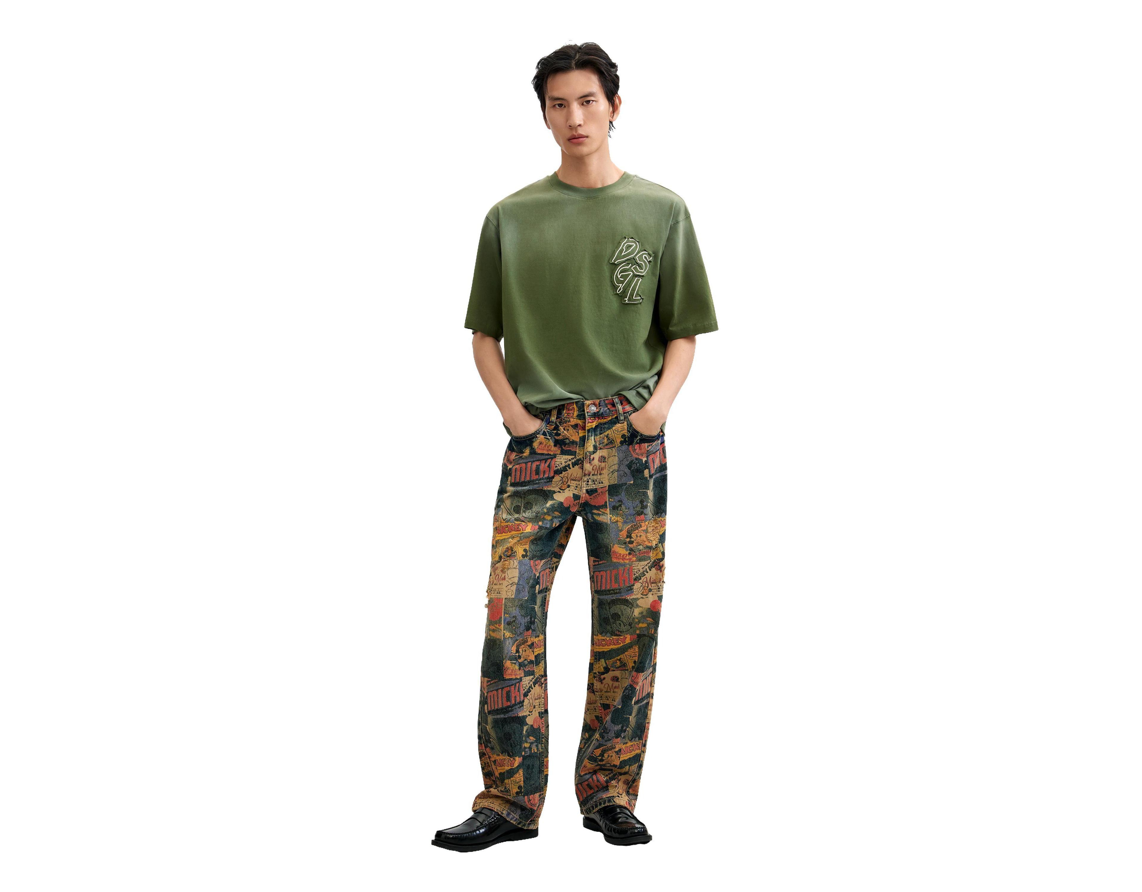 Desigual Men's Mickey printed jeans