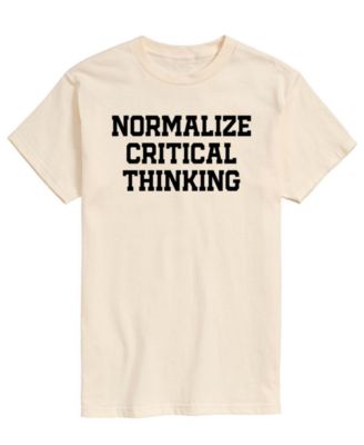 Men's Normalize Critical Thinking Short-Sleeve Graphic T-Shirt