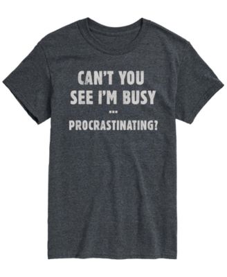 Men's Busy Procrastinating Short-Sleeve Graphic T-Shirt
