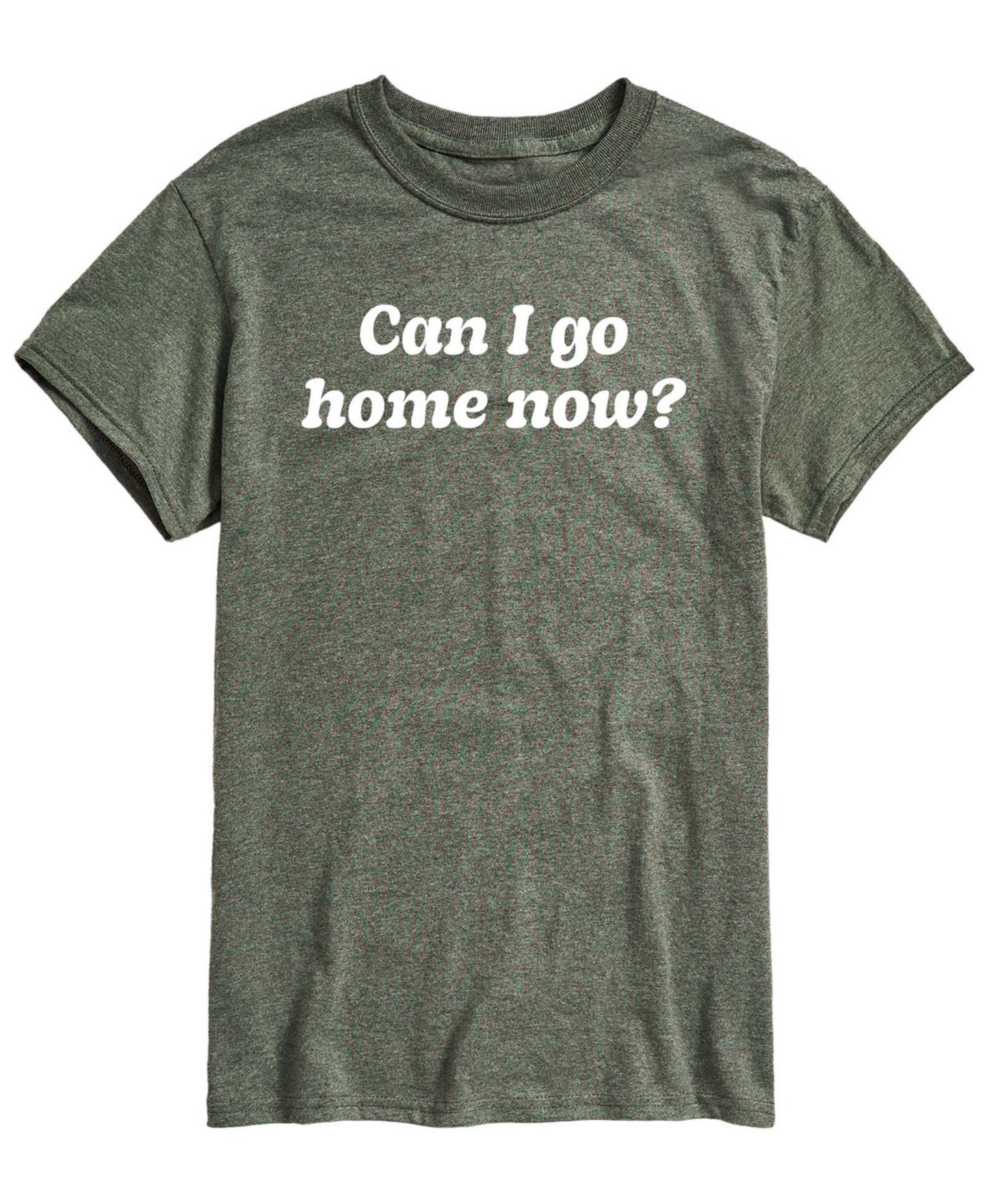 Мужская футболка AIRWAVES Can Go Home Now Short-Sleeve Graphic, цвет: Меланжевый зелёный — фото 1