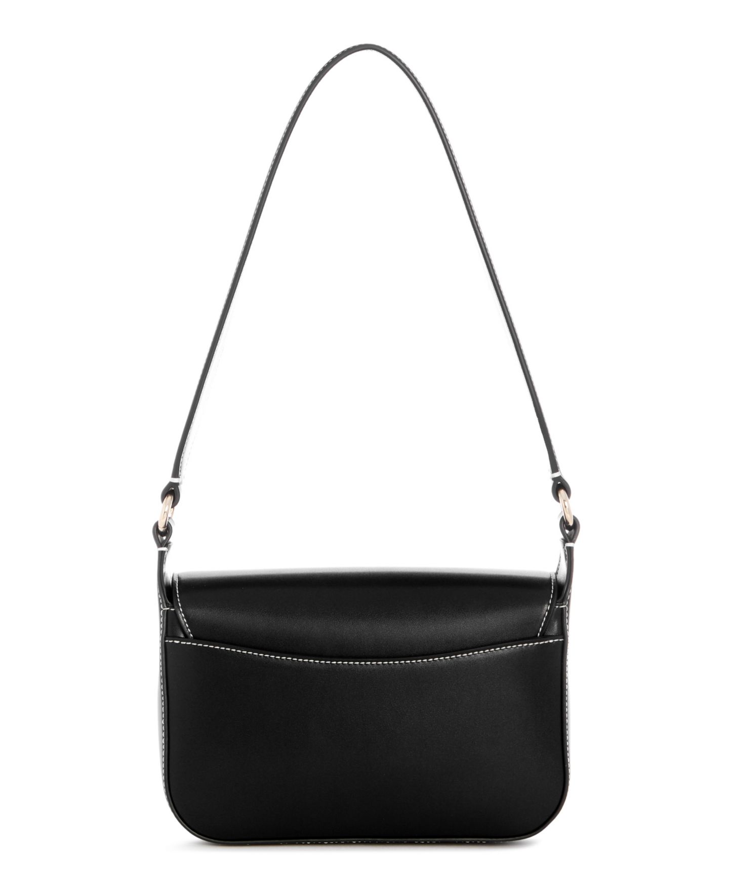 Женская сумка GUESS Ruby Small Flap Shoulder Handbag, цвет: Чёрный — фото 2