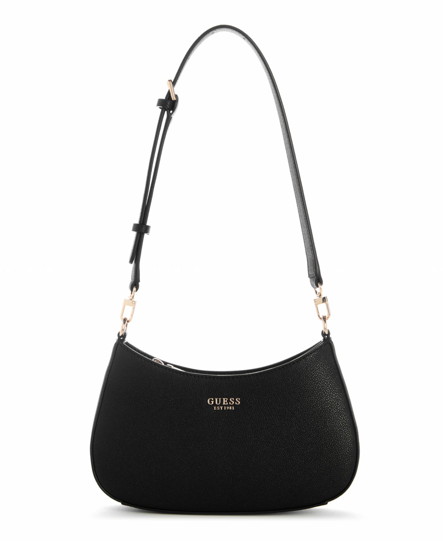 Женская сумка GUESS Bethany Zip-Top Small Shoulder Handbag, цвет: Чёрный — фото 1