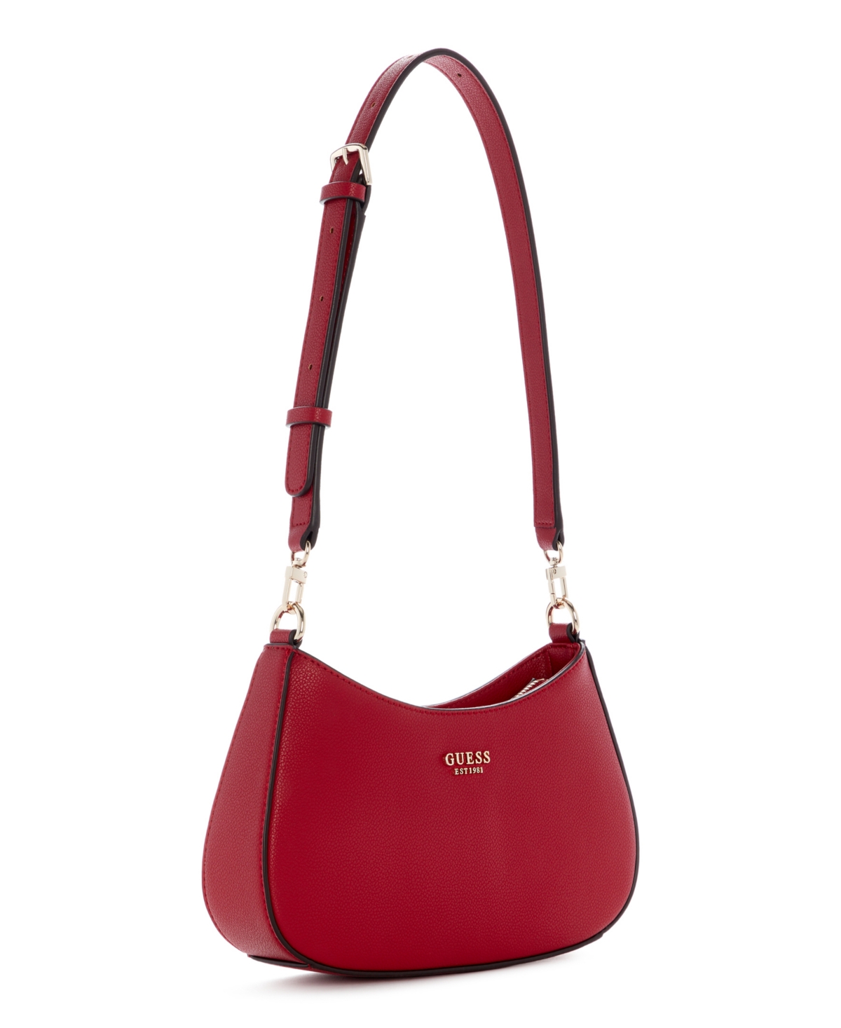 Guess Bethany Zip-top Small Shoulder Handbag In Dark Cherry