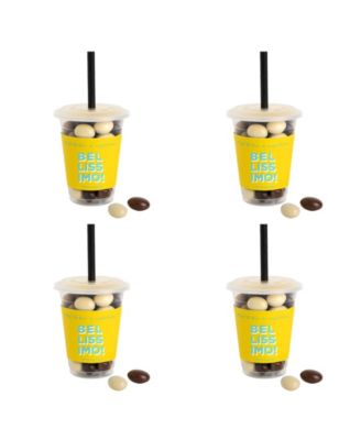 Caffe Luxxe Chocolate Espresso Beans Mini Coffee Cup Kit, 4-Piece