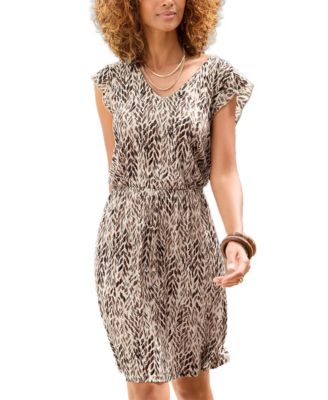 Women's Short Sleeve Print Dress